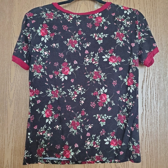 Floral Ringer Tee - Picture 5 of 6